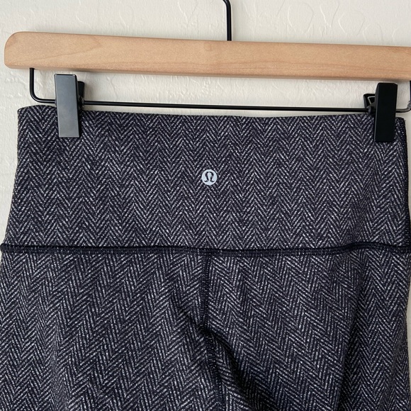 Lululemon wunder under herringbone leggings RARE 6 - Picture 5 of 7
